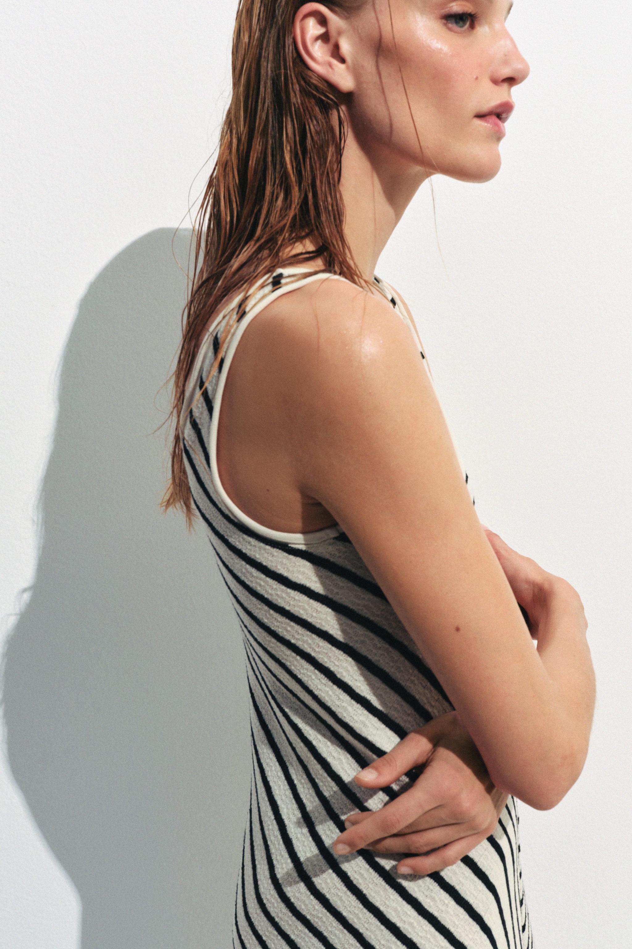 ROBE RUSTIQUE À RAYURES